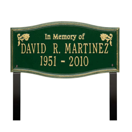 Alexandria Standard Two Line "In Memory Of" Lawn Plaque
