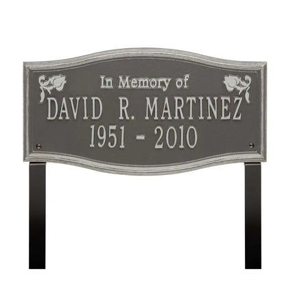 Alexandria Standard Two Line "In Memory Of" Lawn Plaque
