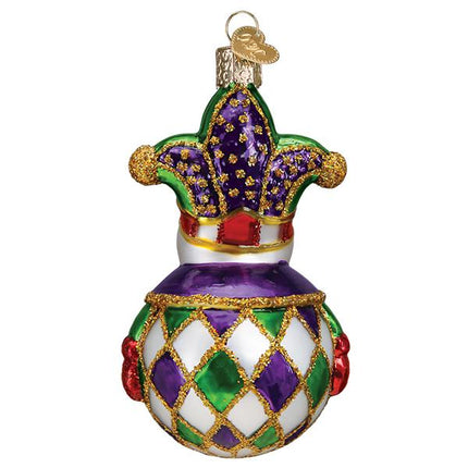 Harlequin Snowman Ornament