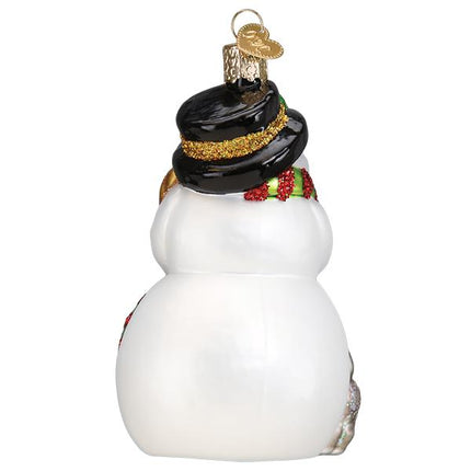 Snowman With Playful Pets Ornament