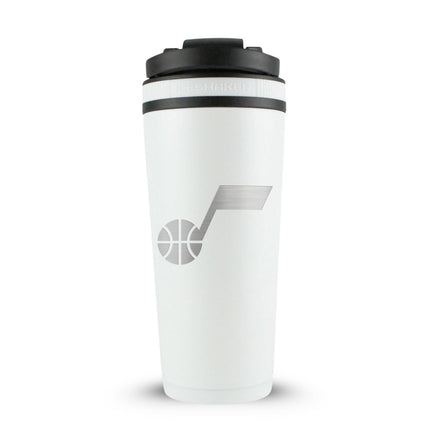 Officially Licensed Utah Jazz 26oz Ice Shaker - White