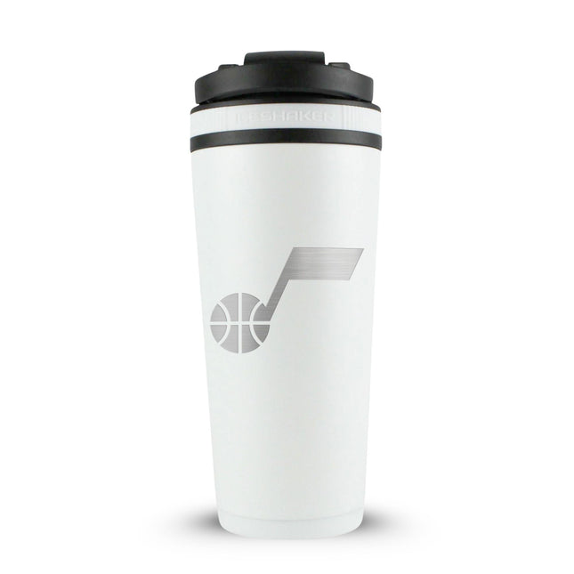 Officially Licensed Utah Jazz 26oz Ice Shaker - White