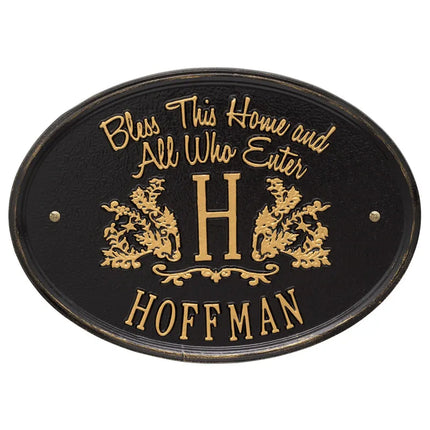 Bless This Home Personalized Wall Plaque