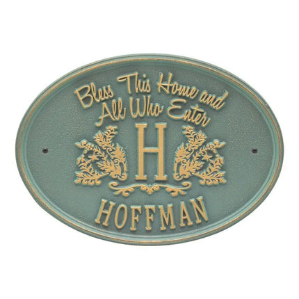 Bless This Home Personalized Wall Plaque