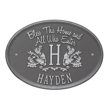 Bless This Home Personalized Wall Plaque
