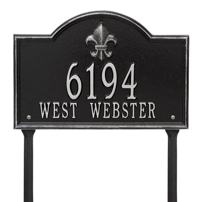 Personalized Bayou Vista Lawn Address Plaque - 2 Line