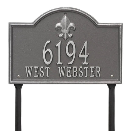 Personalized Bayou Vista Lawn Address Plaque - 2 Line