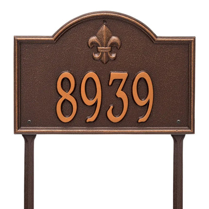 Personalized Bayou Vista Lawn Address Plaque - 1 Line
