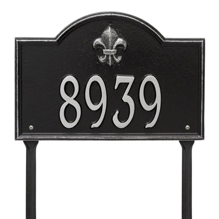 Personalized Bayou Vista Lawn Address Plaque - 1 Line