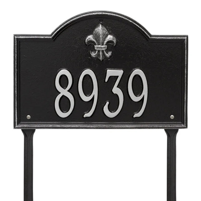 Personalized Bayou Vista Lawn Address Plaque - 1 Line