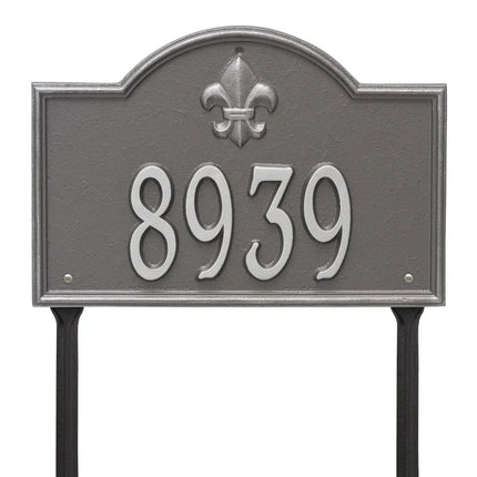 Personalized Bayou Vista Lawn Address Plaque - 1 Line