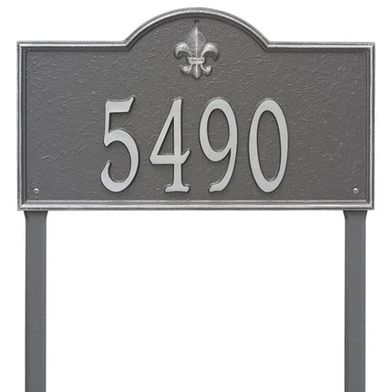 Personalized Bayou Vista Large Lawn Address Plaque - 1 Line