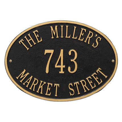 Hawthorne Oval Personalized Plaque