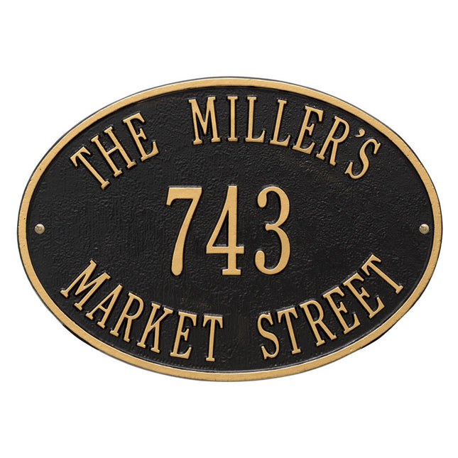 Hawthorne Oval Personalized Plaque