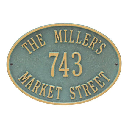 Hawthorne Oval Personalized Plaque