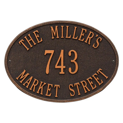 Hawthorne Oval Personalized Plaque