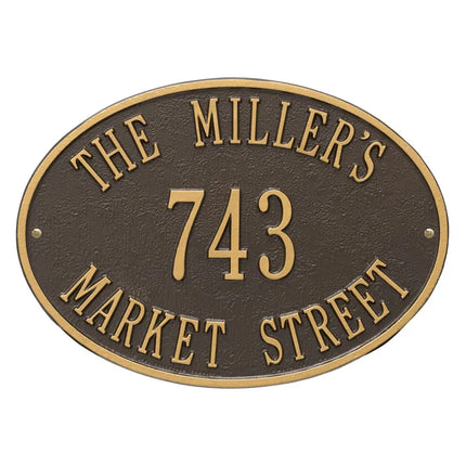 Hawthorne Oval Personalized Plaque