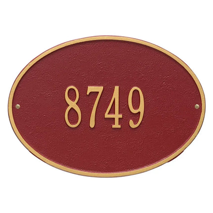 Personalized Hawthorne Address Plaque - 1 Line