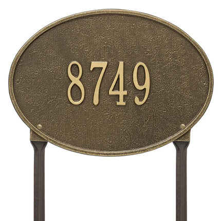 Personalized Hawthorne Lawn Address Plaque - 1 Line