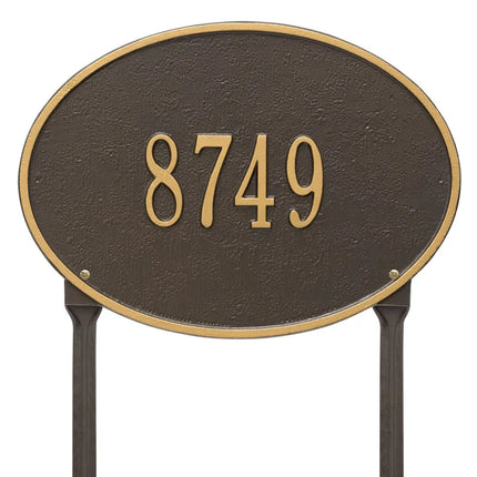 Personalized Hawthorne Lawn Address Plaque - 1 Line