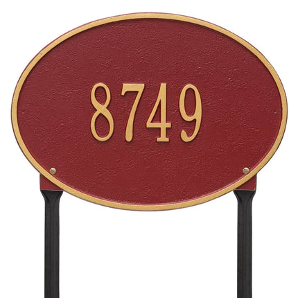 Personalized Hawthorne Lawn Address Plaque - 1 Line