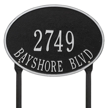 Personalized Hawthorne Lawn Address Plaque - 2 Line