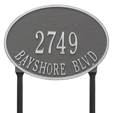 Personalized Hawthorne Lawn Address Plaque - 2 Line