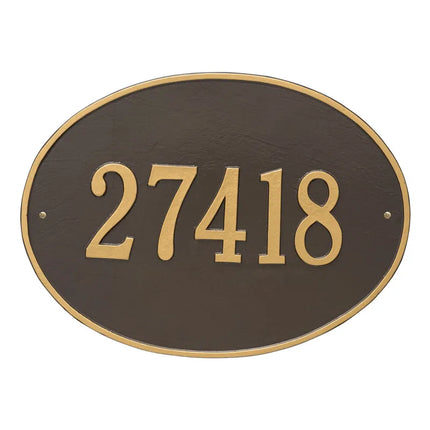 Personalized Hawthorne Large Address Plaque - 1 Line