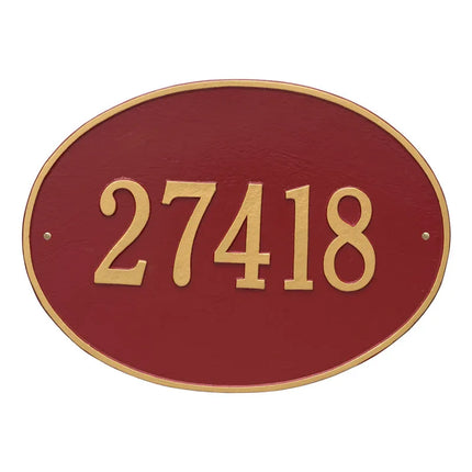 Personalized Hawthorne Large Address Plaque - 1 Line
