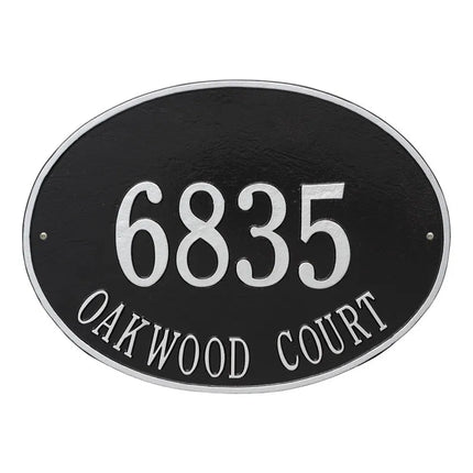 Personalized Hawthorne Large Address Plaque - 2 Line