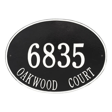 Personalized Hawthorne Large Address Plaque - 2 Line