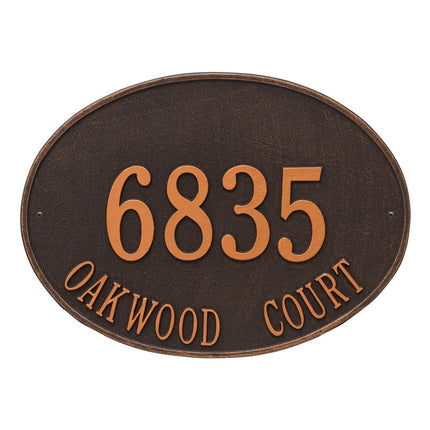 Personalized Hawthorne Large Address Plaque - 2 Line