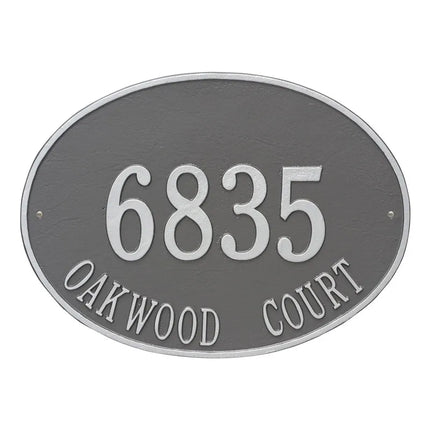 Personalized Hawthorne Large Address Plaque - 2 Line