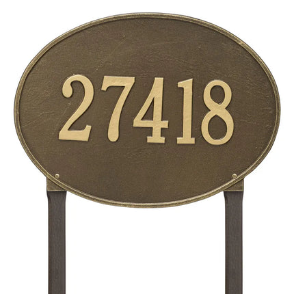 Personalized Hawthorne Large Lawn Address Plaque - 1 Line