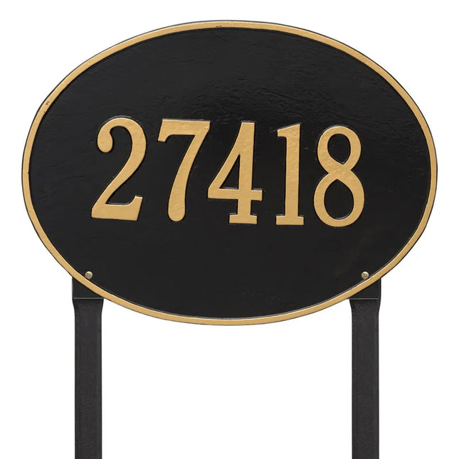 Personalized Hawthorne Large Lawn Address Plaque - 1 Line