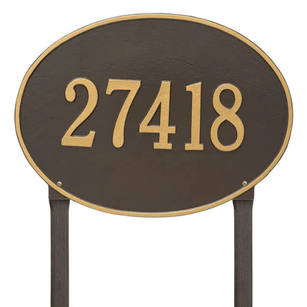 Personalized Hawthorne Large Lawn Address Plaque - 1 Line