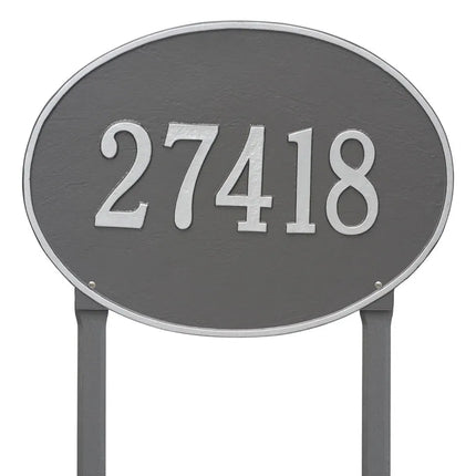 Personalized Hawthorne Large Lawn Address Plaque - 1 Line
