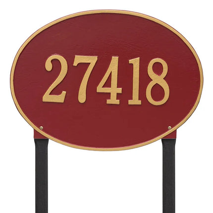 Personalized Hawthorne Large Lawn Address Plaque - 1 Line