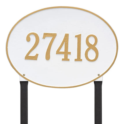 Personalized Hawthorne Large Lawn Address Plaque - 1 Line