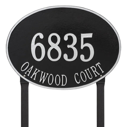 Personalized Hawthorne Large Lawn Address Plaque - 2 Line