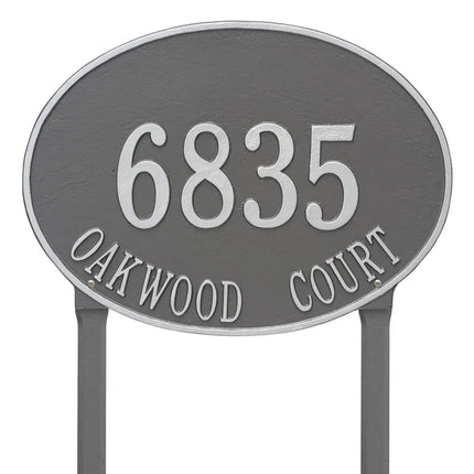 Personalized Hawthorne Large Lawn Address Plaque - 2 Line