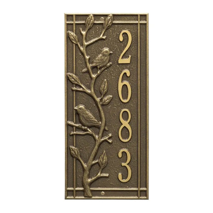 Personalized Woodridge Vertical Wall Plaque