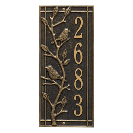 Personalized Woodridge Vertical Wall Plaque