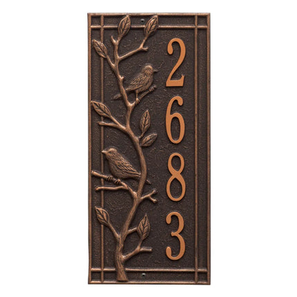Personalized Woodridge Vertical Wall Plaque