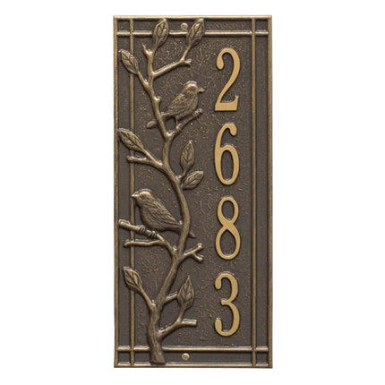 Personalized Woodridge Vertical Wall Plaque