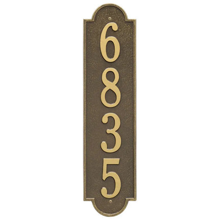 Personalized Vertical Large Address Plaque - 1 Line