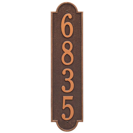 Personalized Vertical Large Address Plaque - 1 Line