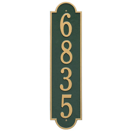 Personalized Vertical Large Address Plaque - 1 Line