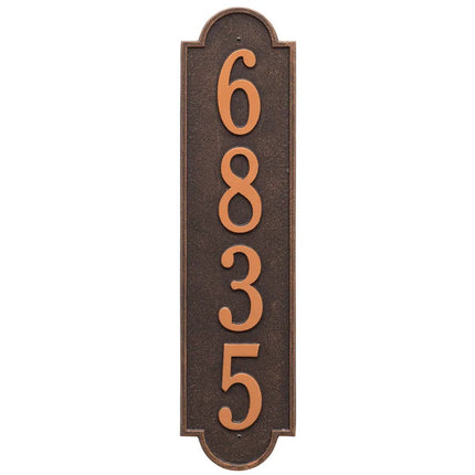 Personalized Vertical Large Address Plaque - 1 Line