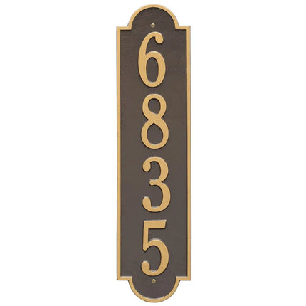Personalized Vertical Large Address Plaque - 1 Line